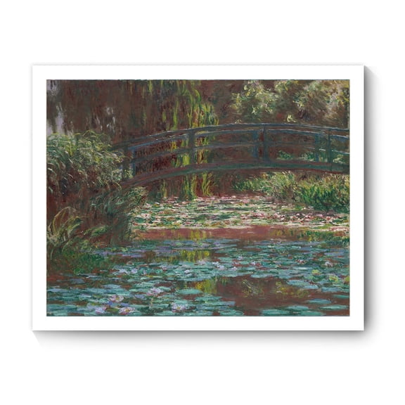 Monet Canvas Prints Wall Art, Water Lily Pond 1900 by Claude Monet Famous Paintings Reproduction, Monet Classic Art Poster Prints