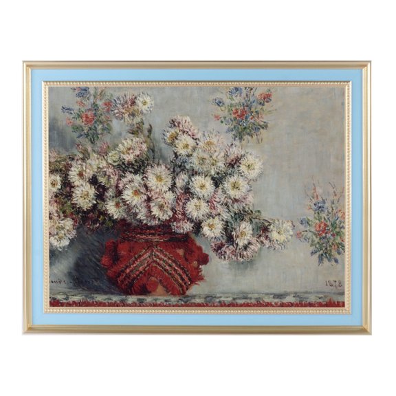 Monet Canvas Wall Art – Famous Impressionist Canvas Paintings on Premium Pine Wood Framed, Giclée Prints for Home Decor, Living Room Bedroom Office, Ready to Hang - Modern Impressionist Wall Decor