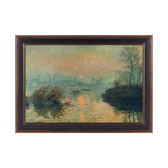 Monet Canvas Wall Art – Famous Impressionist Canvas Paintings on Premium Pine Wood Framed, Giclée Prints for Home Decor, Living Room Bedroom Office, Ready to Hang - Modern Impressionist Wall Decor