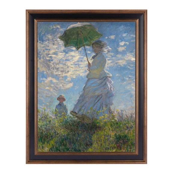 Monet Canvas Wall Art – Famous Impressionist Canvas Paintings on Premium Pine Wood Framed, Giclée Prints for Home Decor, Living Room Bedroom Office, Ready to Hang - Modern Impressionist Wall Decor