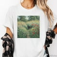 thumbnail image 1 of Monet Cat Shirt, Impressionist Cat Art Tee, Vintage Art Black Cat T-Shirt, Gift for Cat Lover, Art Lover TShirt, 1 of 5