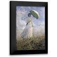 thumbnail image 1 of Monet, Claude 11x14 Black Modern Framed Museum Art Print Titled - Woman with a Parasol Turned to the Right, 1 of 5
