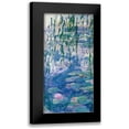 thumbnail image 1 of Monet, Claude 11x18 Black Modern Framed Museum Art Print Titled - Waterlilies I, 1 of 5