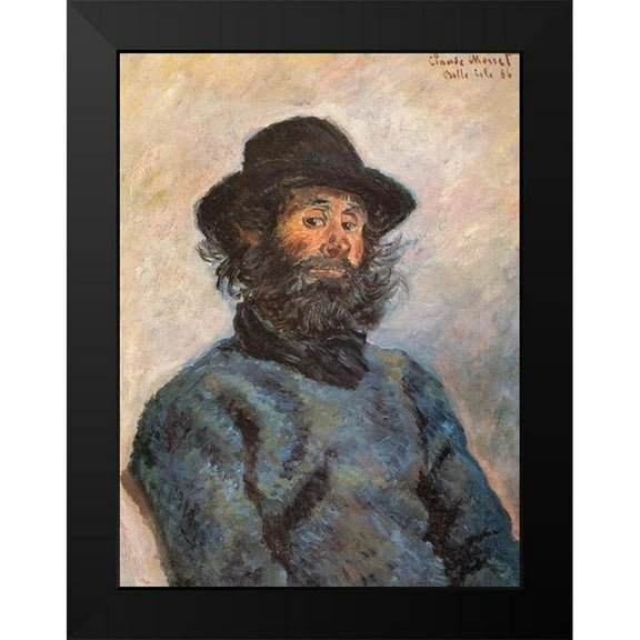 Monet, Claude 12x14 Black Modern Framed Museum Art Print Titled - Portrait of Poly 1886