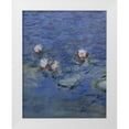 thumbnail image 1 of Monet, Claude 12x14 White Modern Wood Framed Museum Art Print Titled - Water Lilies - Detail, 1 of 4