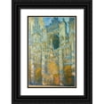 thumbnail image 1 of Monet, Claude 13x18 Black Ornate Wood Framed with Double Matting Museum Art Print Titled - Rouen Cathedral at dawn 1894, 1 of 4