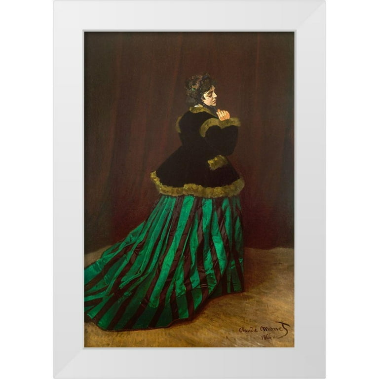 Monet, Claude 13x18 White Modern Wood Framed Museum Art