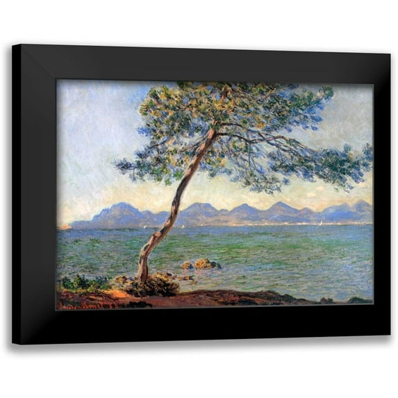 Monet, Claude 14x11 Black Modern Framed Museum Art Print Titled - Au Cap DAntibes 1888