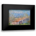 thumbnail image 1 of Monet, Claude 14x11 Black Modern Framed Museum Art Print Titled - Gardeners House At Antibes, 1 of 5