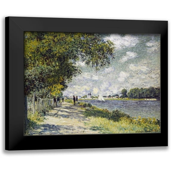 Monet, Claude 14x11 Black Modern Framed Museum Art Print Titled - The Seine at Argenteuil