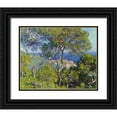 thumbnail image 1 of Monet, Claude 14x12 Black Ornate Wood Framed with Double Matting Museum Art Print Titled - Bordighera, 1 of 4