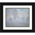 thumbnail image 1 of Monet, Claude 14x12 Black Ornate Wood Framed with Double Matting Museum Art Print Titled - Morning Haze, 1 of 4