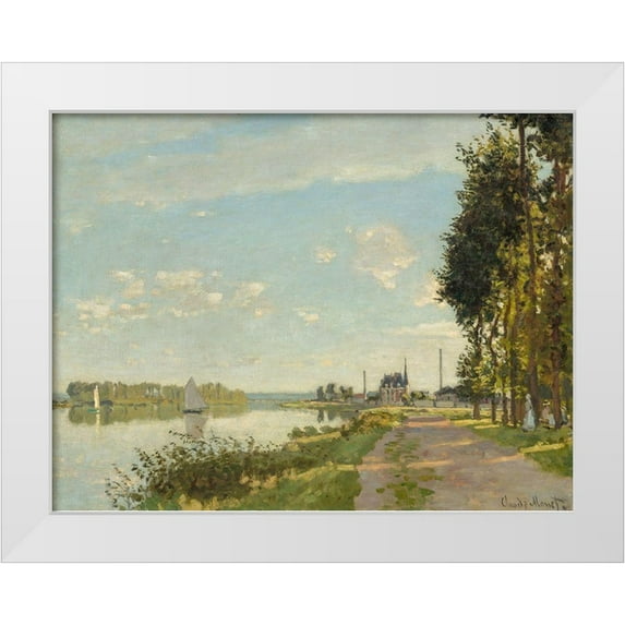 Monet, Claude 14x12 White Modern Wood Framed Museum Art Print Titled - Argenteuil