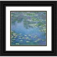 thumbnail image 1 of Monet, Claude 15x15 Black Ornate Wood Framed with Double Matting Museum Art Print Titled - Water Lilies 1906, 1 of 4