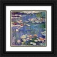 thumbnail image 1 of Monet, Claude 15x15 Black Ornate Wood Framed with Double Matting Museum Art Print Titled - Water Lilies 1914, 1 of 4