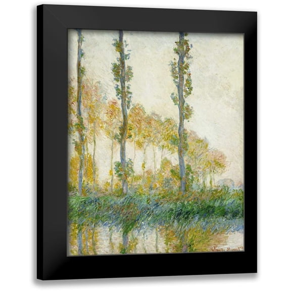 Monet, Claude 15x18 Black Modern Framed Museum Art Print Titled - The Three Trees, Autumn
