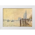 thumbnail image 1 of Monet, Claude 18x13 White Modern Wood Framed Museum Art Print Titled - The Thames Below Westminster 1871, 1 of 4
