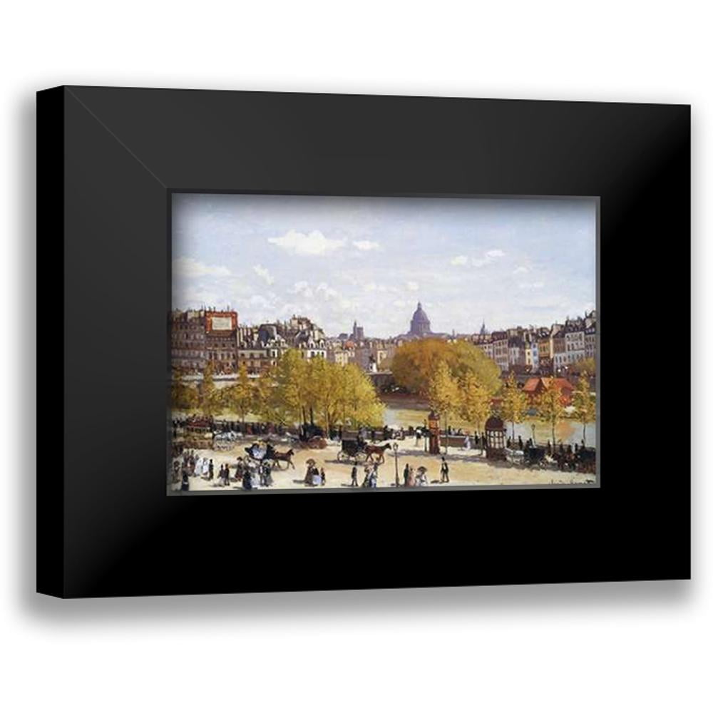 Monet, Claude 18x14 Black Modern Framed Museum Art Print Titled - Quai ...