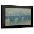 thumbnail image 1 of Monet, Claude 18x14 Black Modern Framed Museum Art Print Titled - Waterloo Bridge, Gray Weather, 1 of 5
