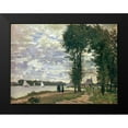 thumbnail image 1 of Monet, Claude 18x15 Black Modern Framed Museum Art Print Titled - Promenade along the Seine 1872, 1 of 4