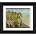 thumbnail image 1 of Monet, Claude 18x15 Black Ornate Wood Framed with Double Matting Museum Art Print Titled - Cliffs at Dieppe 1882, 1 of 4