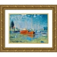 thumbnail image 1 of Monet, Claude 18x15 Gold Ornate Wood Framed with Double Matting Museum Art Print Titled - Argenteuil, 1 of 4