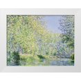 thumbnail image 1 of Monet, Claude 18x15 White Modern Wood Framed Museum Art Print Titled - Bend in the Epte River near Giverny, 1 of 4