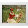 thumbnail image 1 of Monet, Claude 18x15 White Modern Wood Framed Museum Art Print Titled - Blanche Hoschede Painting, 1 of 4