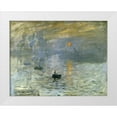 thumbnail image 1 of Monet, Claude 18x15 White Modern Wood Framed Museum Art Print Titled - Impression: Sunrise, 1 of 4