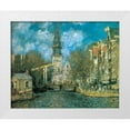 thumbnail image 1 of Monet, Claude 18x15 White Modern Wood Framed Museum Art Print Titled - Zuiderkerk-Amsterdam 1872, 1 of 4