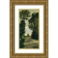 thumbnail image 1 of Monet, Claude 18x32 Gold Ornate Wood Framed with Double Matting Museum Art Print Titled - Road of the Farm Saint-Simeon, 1 of 4