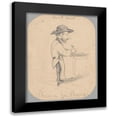 thumbnail image 1 of Monet, Claude 19x24 Black Modern Framed Museum Art Print Titled - Caricature of a Man in the Small Hat, 1 of 5