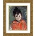 thumbnail image 1 of Monet, Claude 19x24 Gold Ornate Wood Framed with Double Matting Museum Art Print Titled - Portrait of Michel in pom-pom hat 1880, 1 of 4