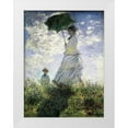 thumbnail image 1 of Monet, Claude 19x24 White Modern Wood Framed Museum Art Print Titled - Femme a l’ombrelle, 1 of 4