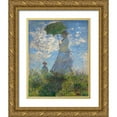 thumbnail image 1 of Monet, Claude 20x24 Gold Ornate Wood Framed with Double Matting Museum Art Print Titled - Woman with a Parasol - Madame Monet and Her Son, 1875, 1 of 4