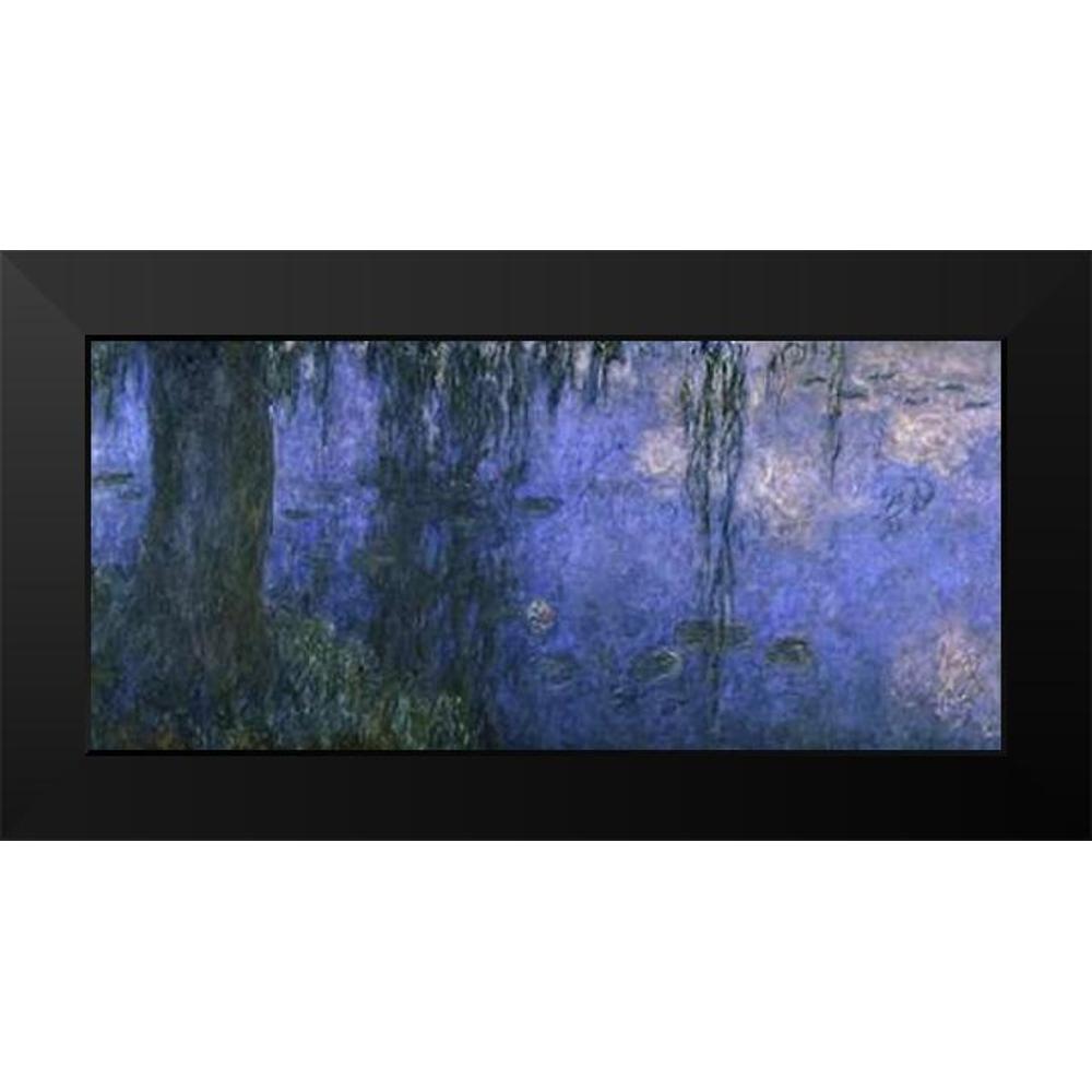 Monet, Claude 24x13 Black Modern Framed Museum Art Print Titled - Water  Lilies: Morning with Willows, c. 1918-26 (left panel) - Walmart Business  Supplies, image size:1000x1000