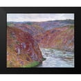 thumbnail image 1 of Monet, Claude 24x20 Black Modern Framed Museum Art Print Titled - Valley of the Creuse Gray Day 1889, 1 of 4