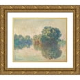 thumbnail image 1 of Monet, Claude 24x20 Gold Ornate Wood Framed with Double Matting Museum Art Print Titled - The Seine at Giverny, 1 of 4