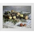 thumbnail image 1 of Monet, Claude 24x20 White Modern Wood Framed Museum Art Print Titled - Still Life with Pears and Grapes, 1 of 4