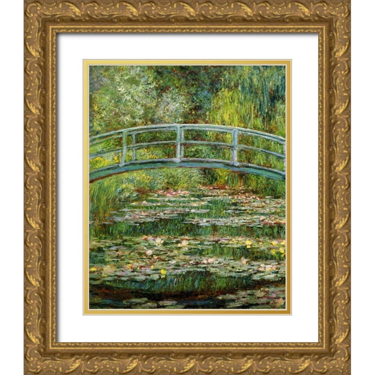 Monet, Claude 26x31 Gold Ornate Wood Framed with Double Matting