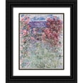 thumbnail image 1 of Monet, Claude 26x32 Black Ornate Wood Framed with Double Matting Museum Art Print Titled - The House in the Roses, 1 of 4