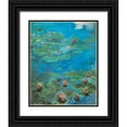 thumbnail image 1 of Monet, Claude 26x32 Black Ornate Wood Framed with Double Matting Museum Art Print Titled - Water-lilies 1920, 1 of 4