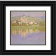thumbnail image 1 of Monet, Claude 27x26 Black Ornate Wood Framed with Double Matting Museum Art Print Titled - Vétheuil, 1 of 4
