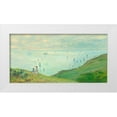 thumbnail image 1 of Monet, Claude 32x18 White Modern Wood Framed Museum Art Print Titled - Cliffs at Pourville, 1 of 4