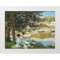 thumbnail image 1 of Monet, Claude 32x25 White Modern Wood Framed Museum Art Print Titled - The River 1868, 1 of 4