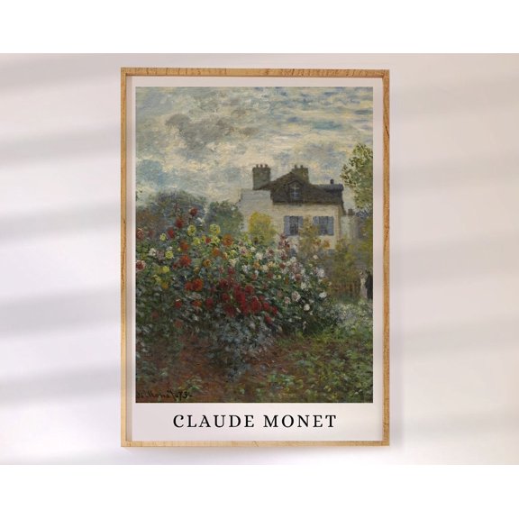 Monet Exhibition Poster, Monet Print, Gallery Wall Art, Vintage Poster Wall Art, Modern Wall Decor, 8x12 UNFRAMED
