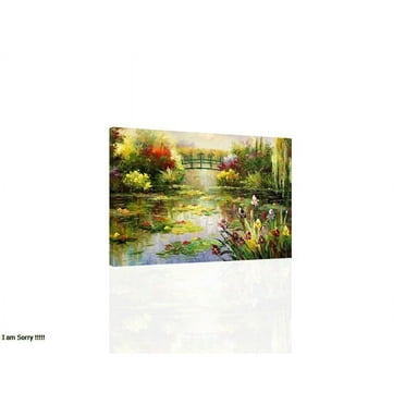 Monet Garden - Canvas OR Print Wall Art