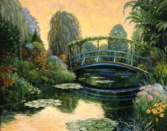 Monet Garden III Canvas Art - Bob Pettes (19 x 15)