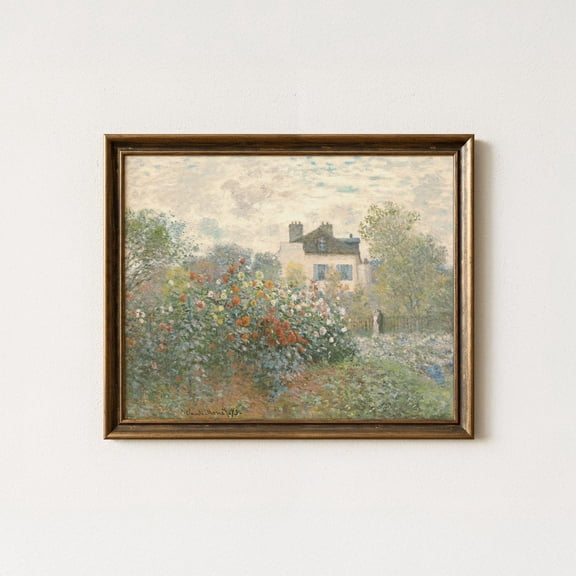 Monet Garden Impressionist Floral Decor Wall Art