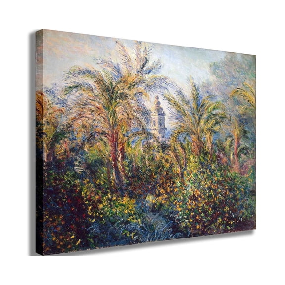Monet "Garden in Bordighera, Impression of Morning" (1884) Canvas Print